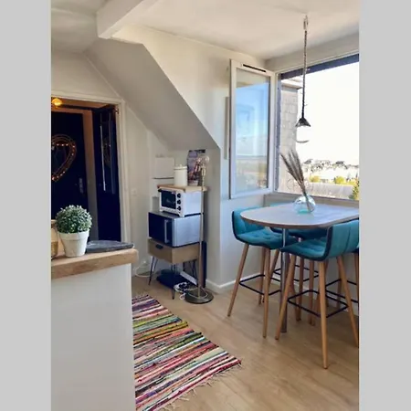 Joli Studio Vue Imprenable Avec Parking Prive 公寓 翁弗勒尔